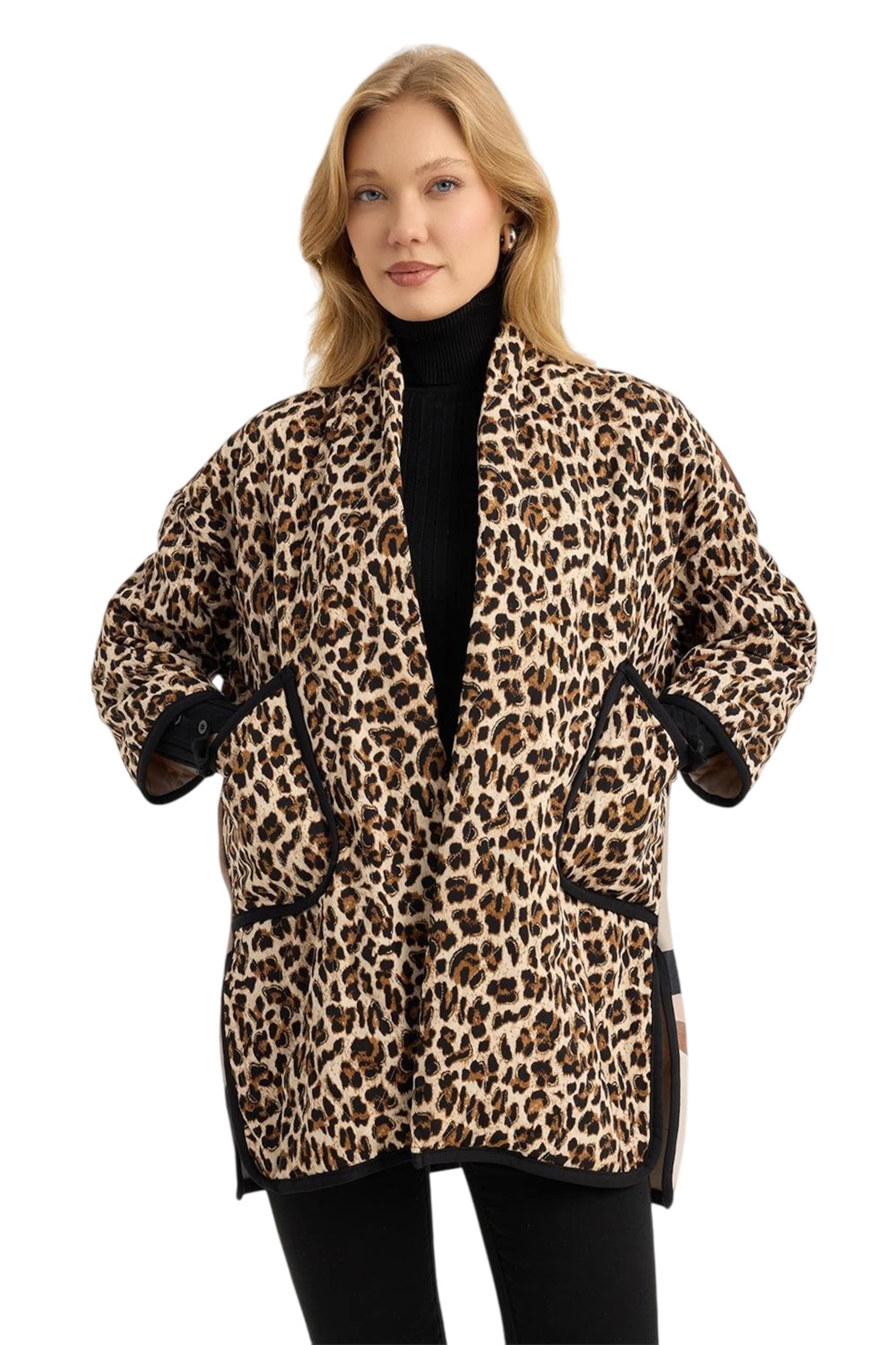 Veste mi-saison HOME STORE en marron : devant