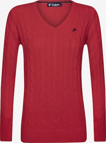 DENIM CULTURE - Pullover 'Perla' em vermelho: frente