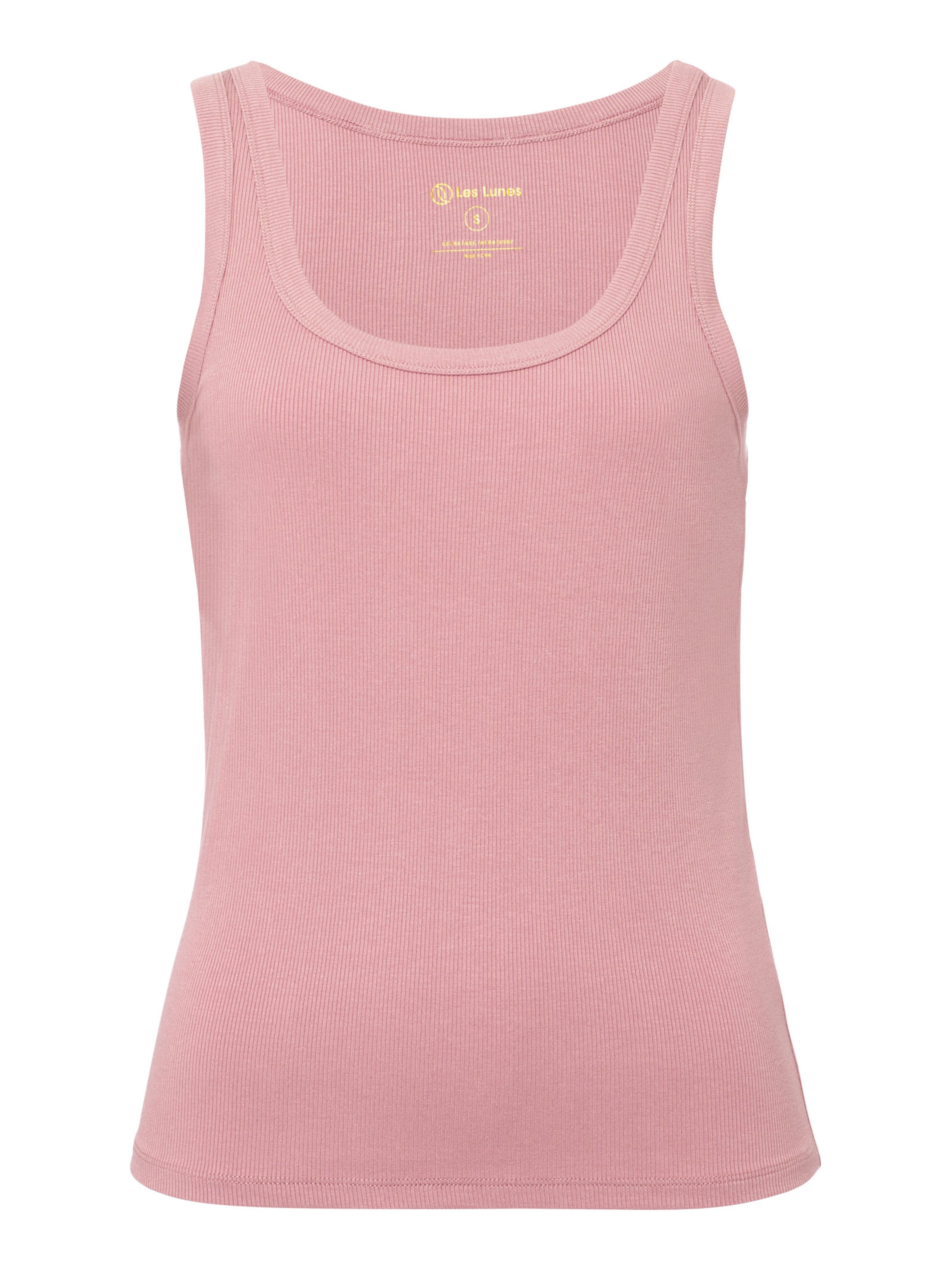 Les Lunes Overdel 'CHLOEE Tank Rib' i pink: forside
