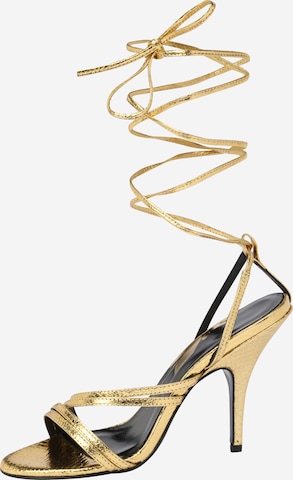 PATRIZIA PEPE Strap Sandals in Gold