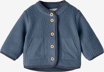 NAME IT Fleece jas in Blauw: voorkant