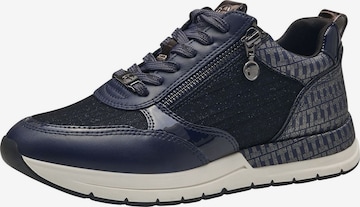 Sneaker low de la Tamaris pe albastru: față