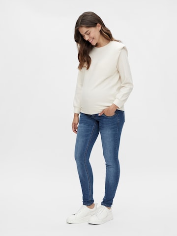 MAMALICIOUS Skinny Jeans 'Novo' in Blau