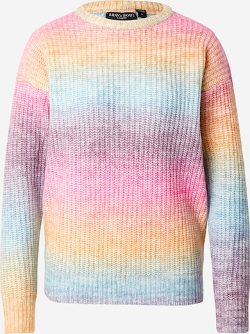 BRAVE SOUL Sweater in Mixed colours: front