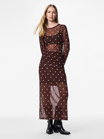 Jupe 'PCDorthea' PIECES en marron