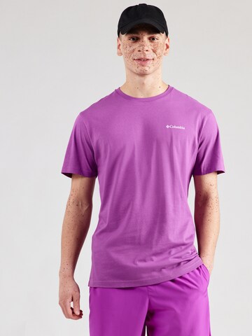 COLUMBIA Koszulka funkcyjna 'Barton Springs' w kolorze fioletowy