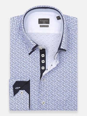 Slim fit Camicia business 'Marco Polo' di 7Camicie in bianco
