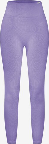 Smilodox Skinny Workout Pants 'Amaze Scrunch' in Purple: front