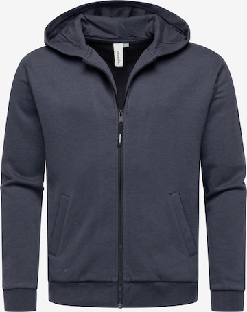 Veste de survêtement 'Natten' Ragwear en bleu : devant
