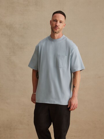 T-Shirt 'Lenny' DAN FOX APPAREL en bleu : devant