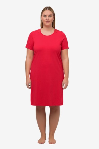 Chemise de nuit Ulla Popken en rouge : devant