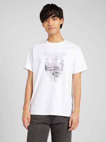 KnowledgeCotton Apparel T-Shirt (GOTS) in Weiß: Vorderseite
