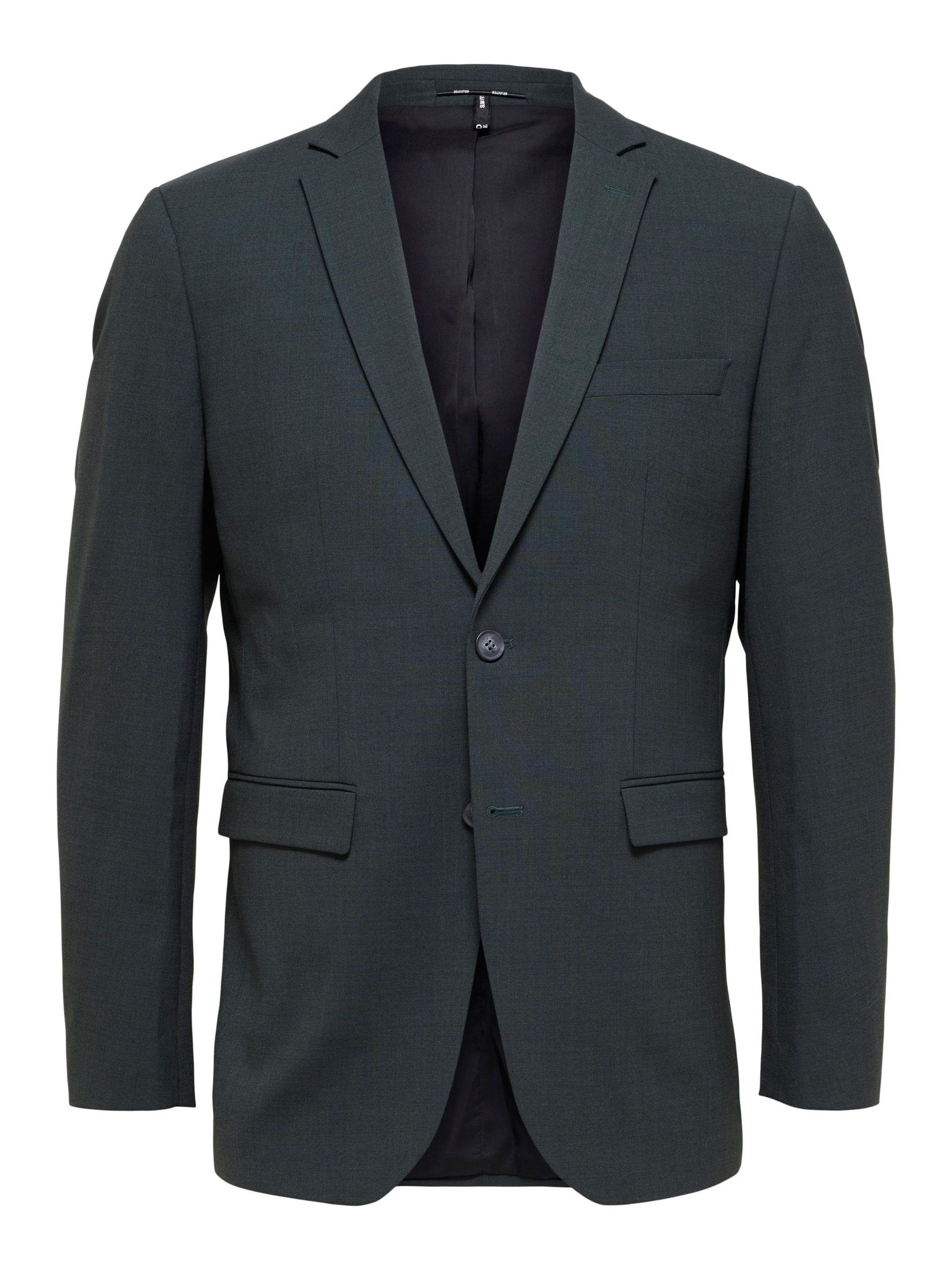 Slim fit Giacca da completo 'ELON' di SELECTED in verde: frontale