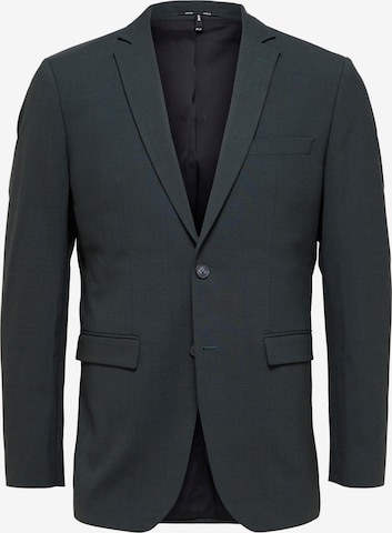 SELECTED HOMME - Slim Fit Jaqueta 'ELON' em verde: frente