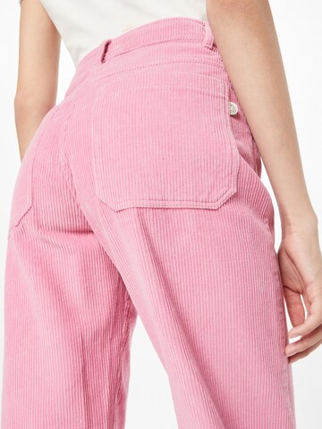 Thinking MU - Loosefit Calças 'THERESA' em rosa