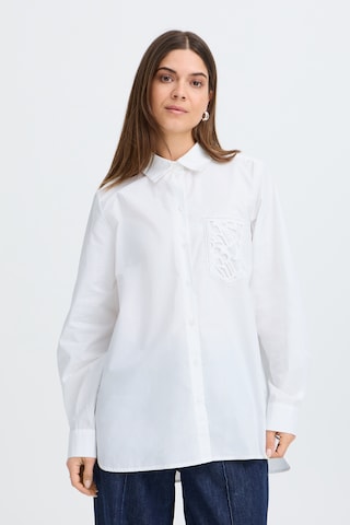 Pulz Blouse 'PZDenisa' in Wit: voorkant