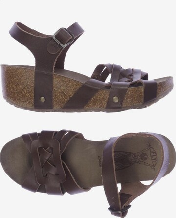 FLY LONDON Sandals & High-Heeled Sandals in 40 in Brown: front