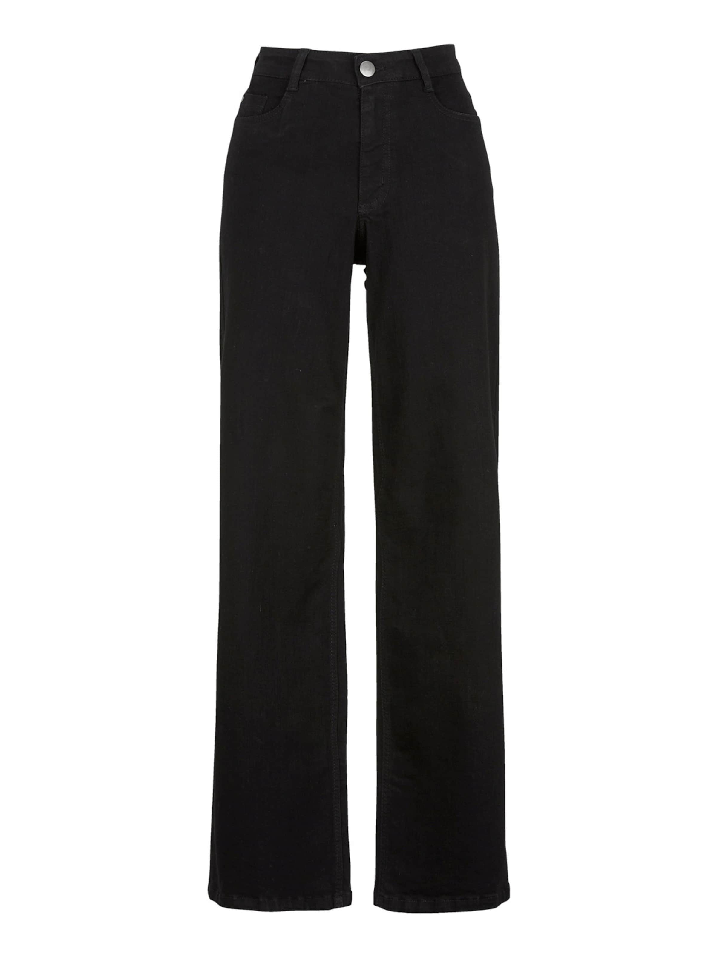 Cellbes of Sweden Wide leg Jeans in Zwart: voorkant