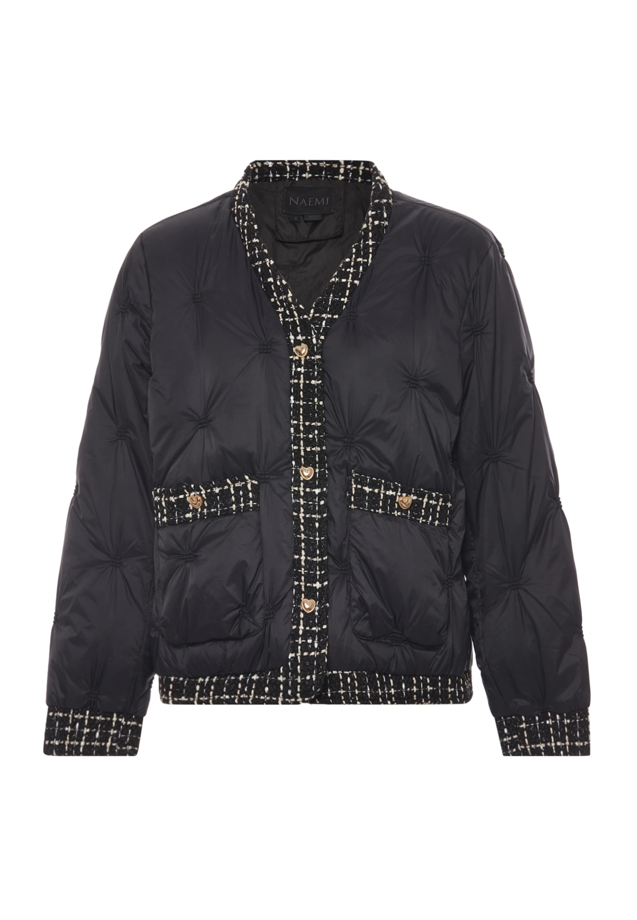 NAEMI Winter Jacket in Black / White, Item view