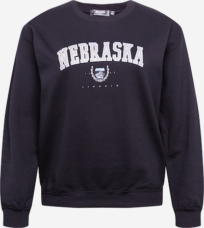Missguided Plus Sweater majica 'NEBRASKA' u crna / bijela, Pregled proizvoda
