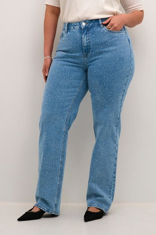 Coupe slim Jean 'Thura' KAFFE CURVE en bleu