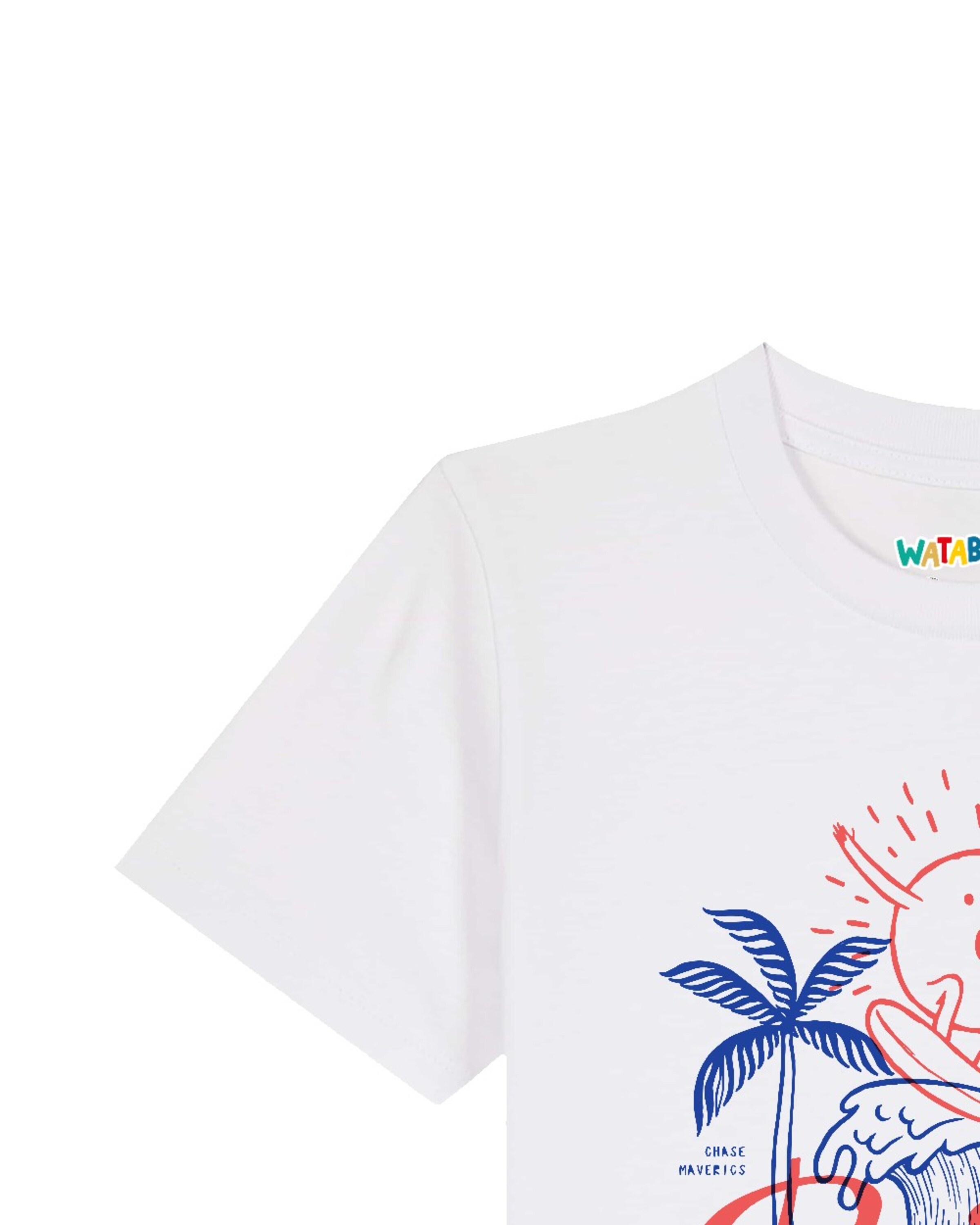 T-Shirt 'Ride the waves' watabout.kids en blanc