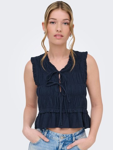 ONLY Blouse 'ONLGOA' in Blauw: voorkant