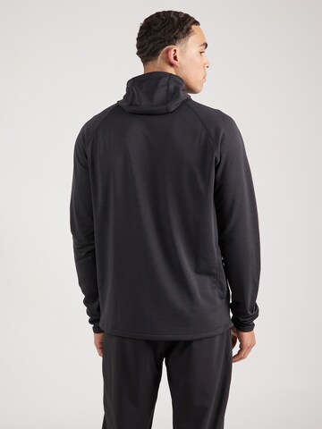 ADIDAS PERFORMANCE Sports sweatshirt 'Own The Run 3 Stripes' in Black