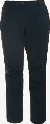 Ulla Popken Regular Outdoor Pants in Blue: front