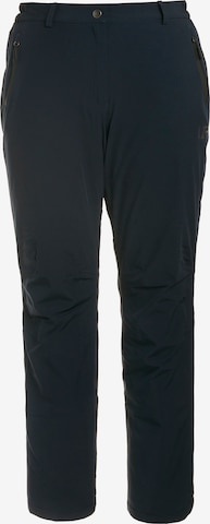 Ulla Popken Regular Outdoor Pants in Blue: front