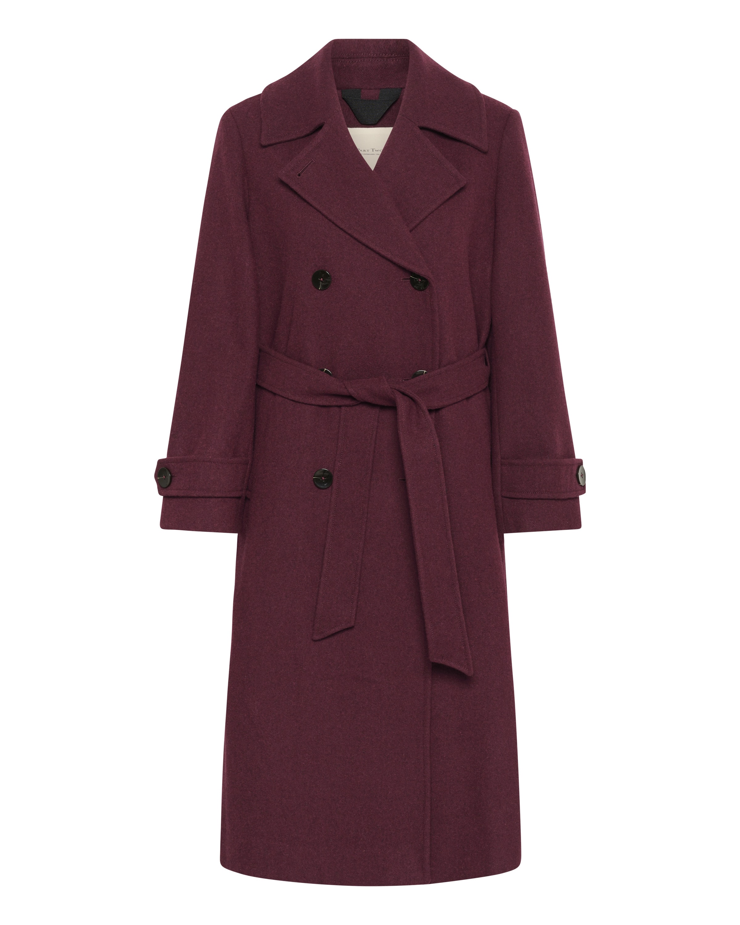 Part Two Tussenmantel 'Synne' in Rood: voorkant