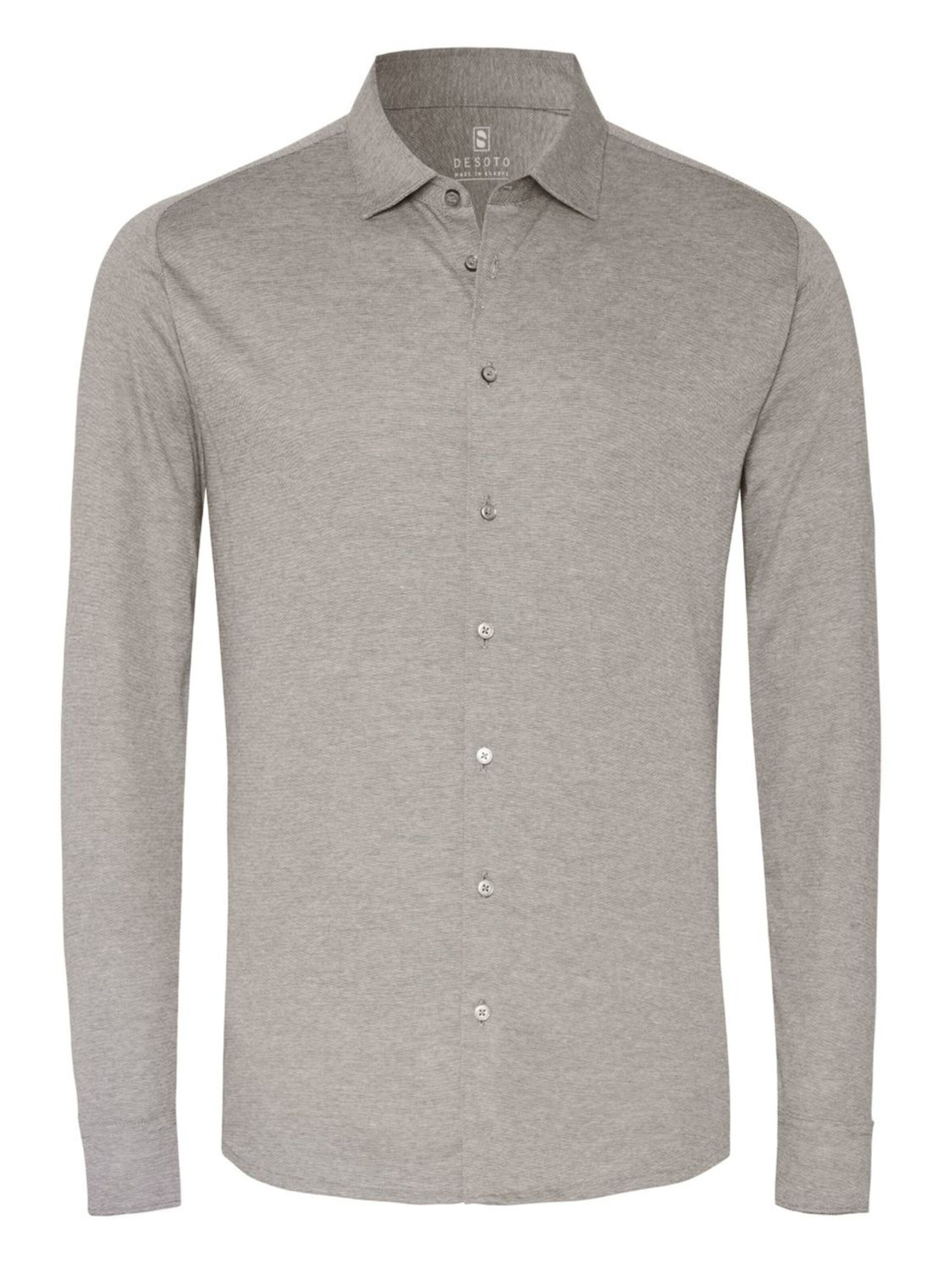 DESOTO Slim fit Overhemd in Grijs: voorkant