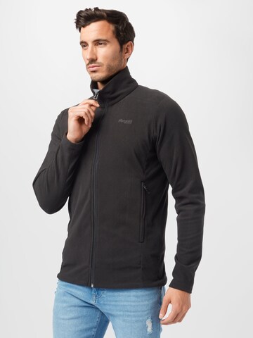 Jachetă  fleece funcțională 'Finnsnes' de la Bergans pe negru: față