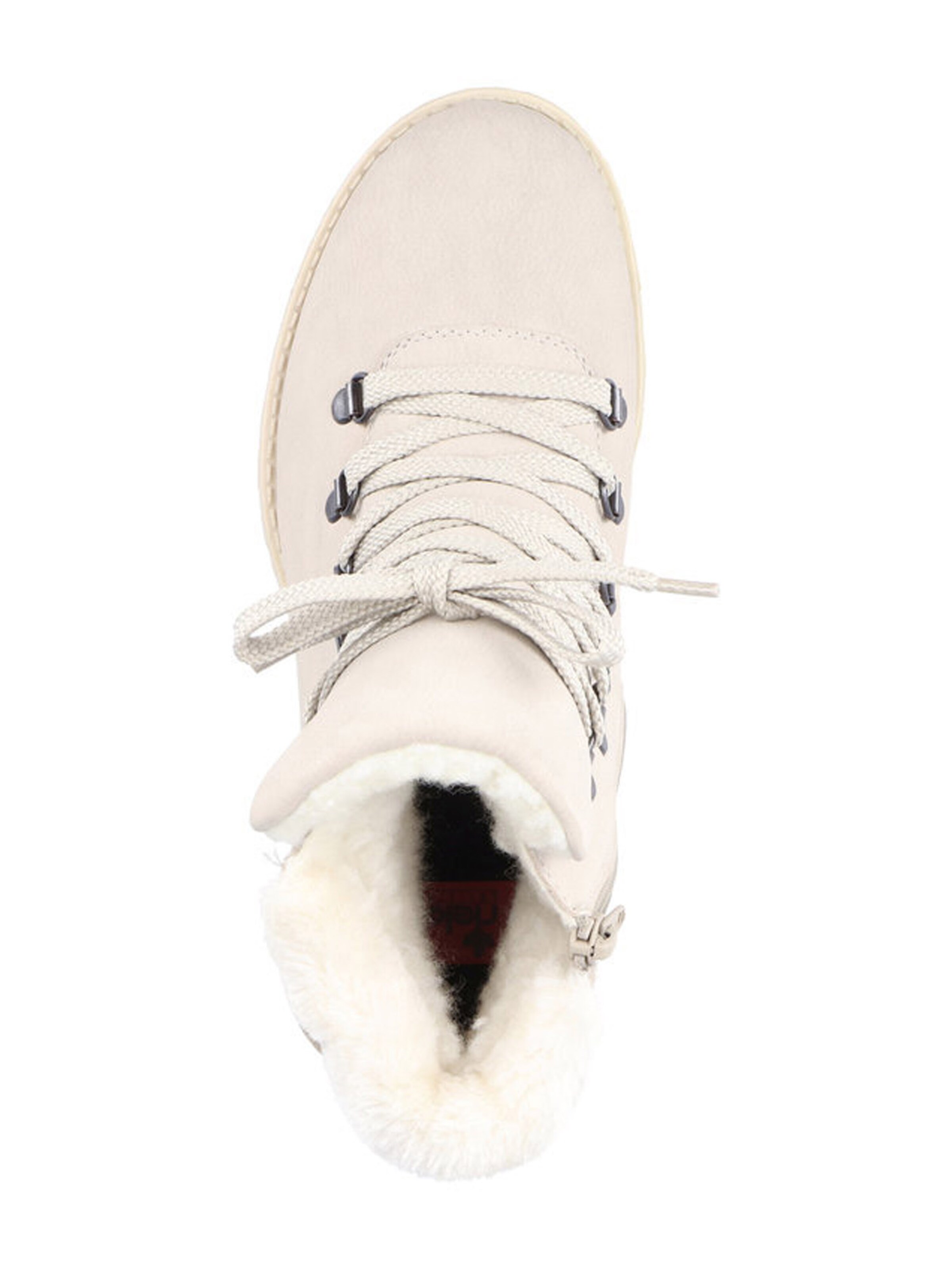 Rieker Šněrovací kozačky – béžová