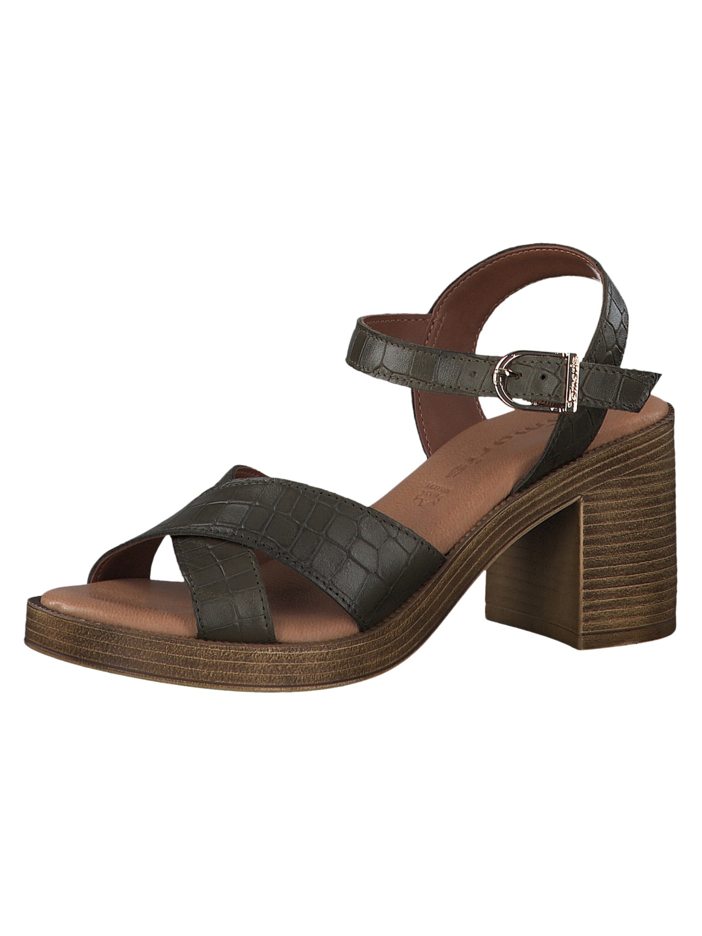 Tamaris - Sandália em verde: frente