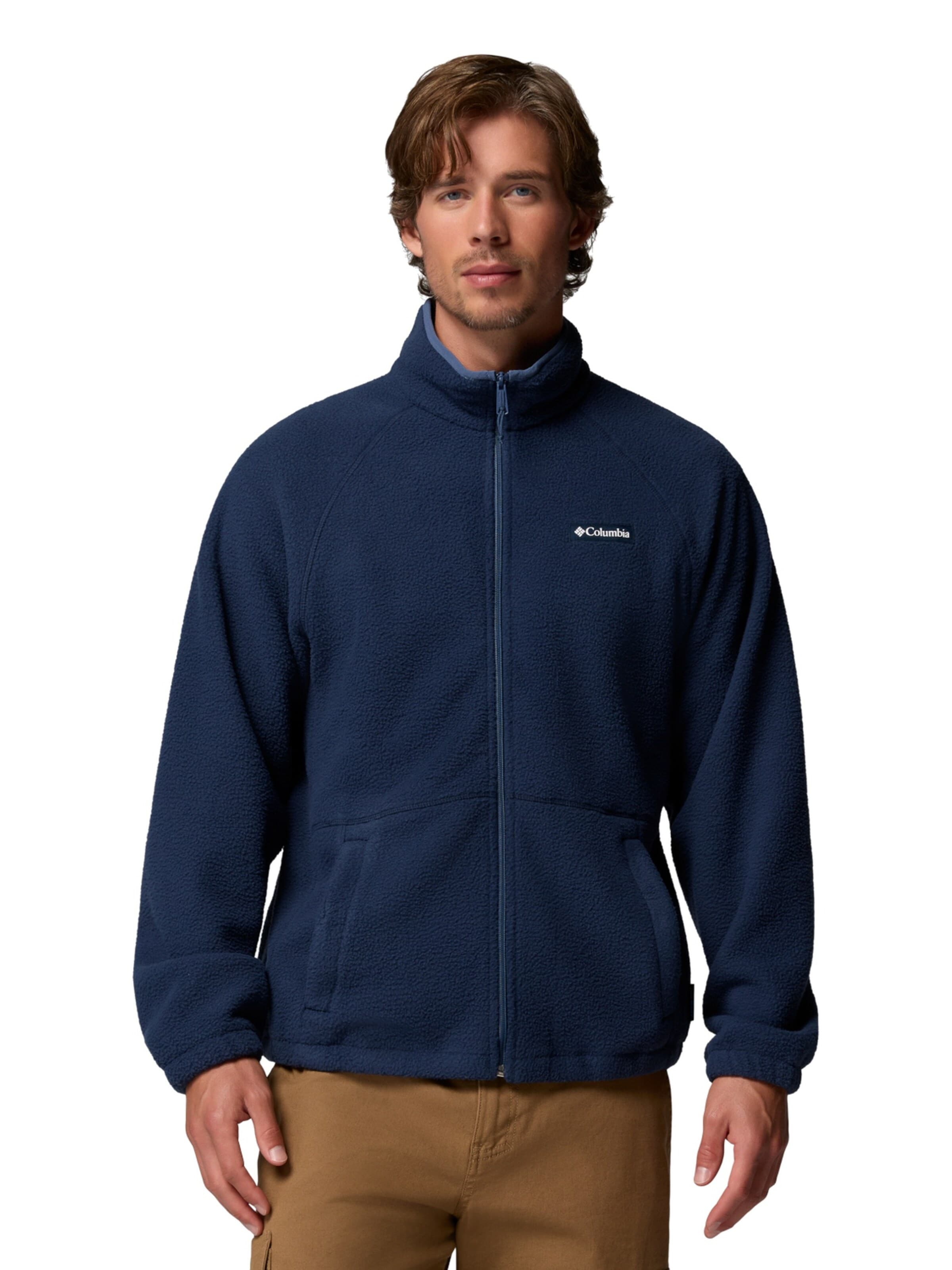 COLUMBIA Fleece jas 'Columbia Timber Crest Full Zip Fleece' in Blauw: voorkant