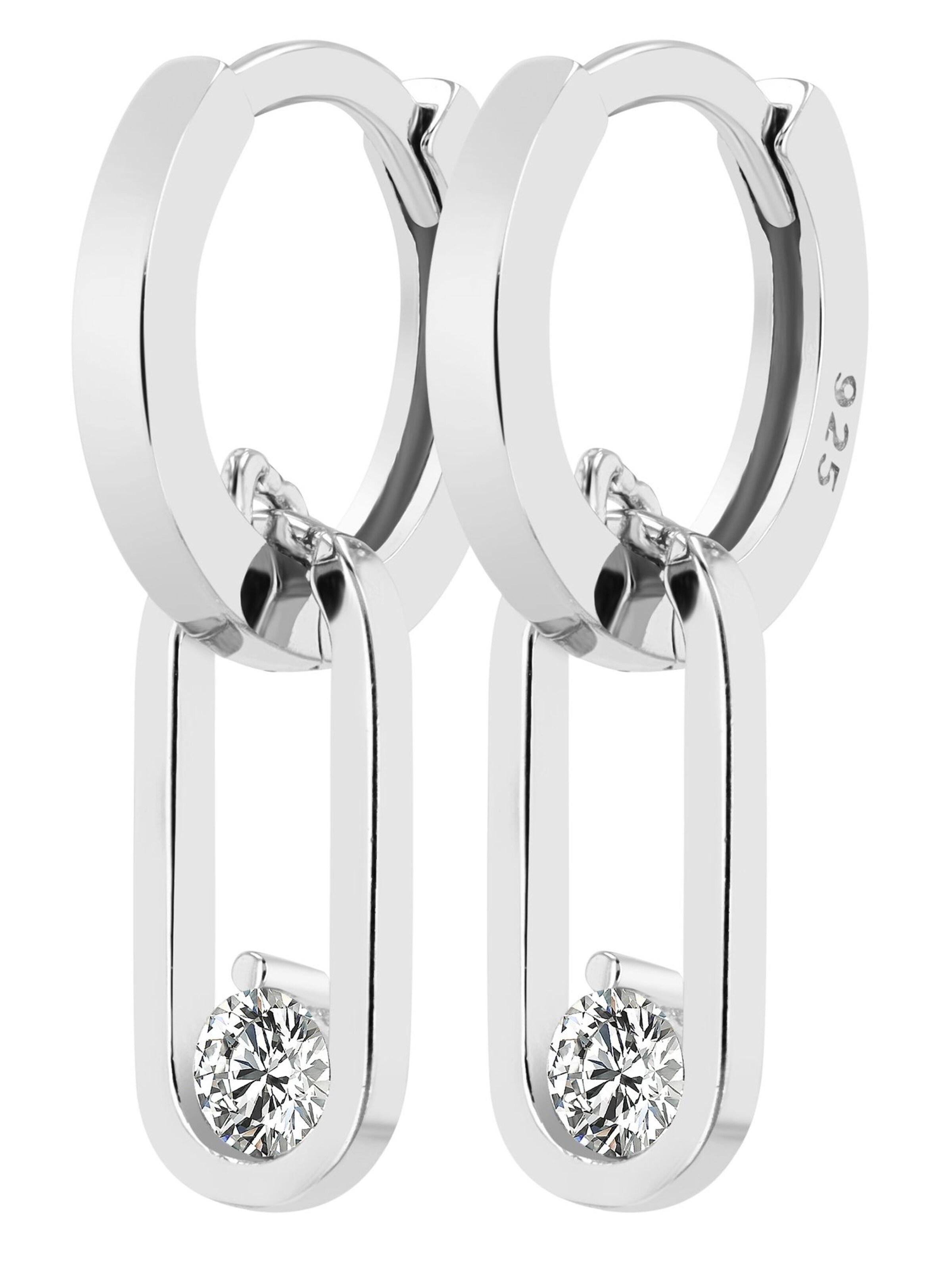 Akzent Earrings 'Timea, 925 Sterlingsilber, langlebig' in Silver