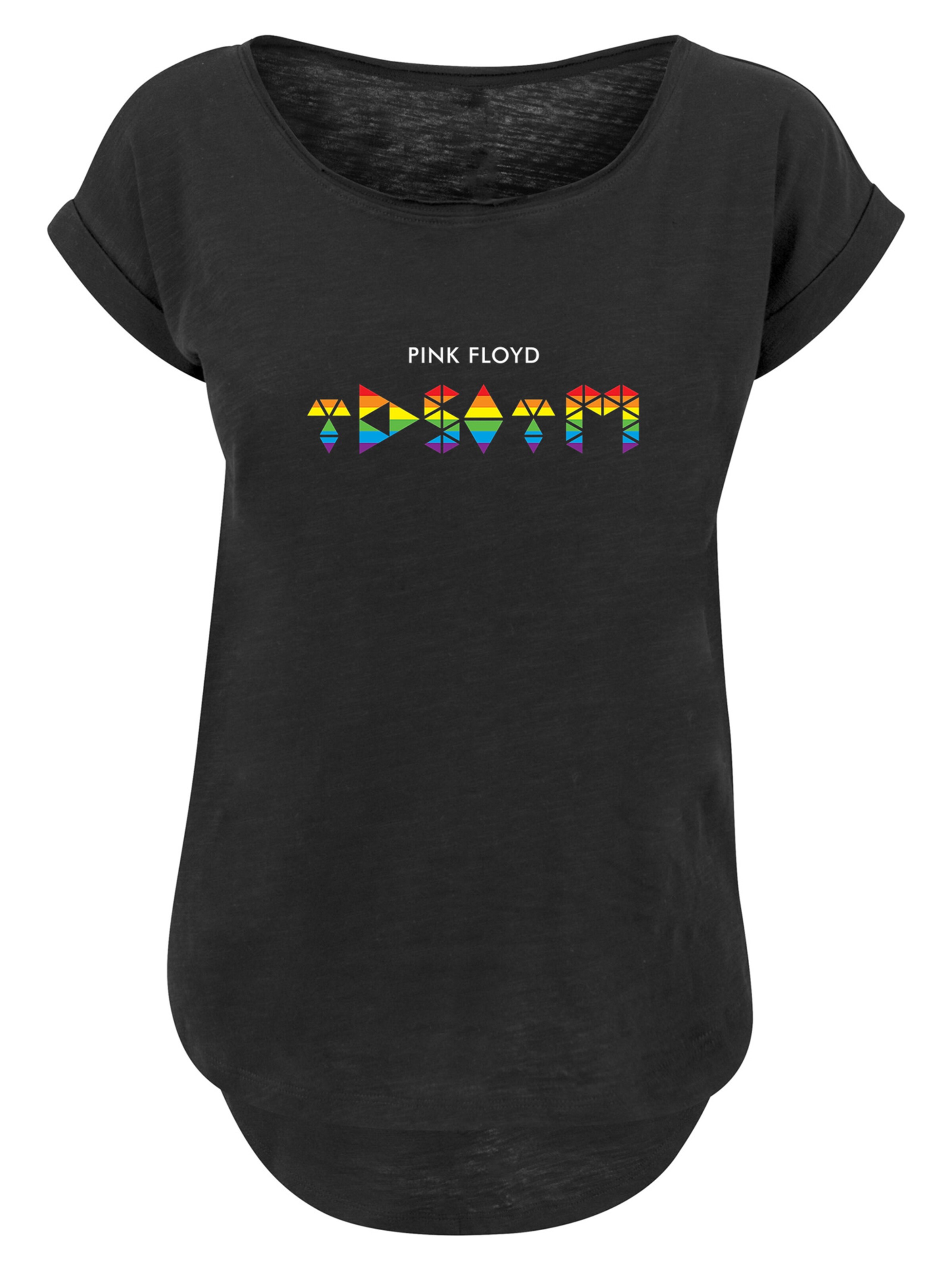F4NT4STIC Shirt 'Rainbow' in Black: front