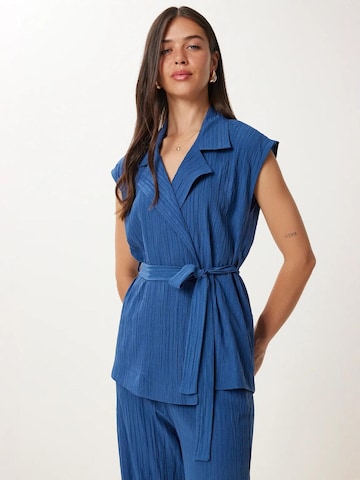 Pantalons de tailleur Happiness İstanbul en bleu