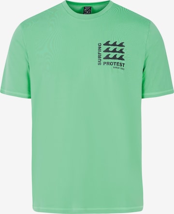 PROTEST Funktionsshirt 'PRTDeer' in Grün: Vorderseite