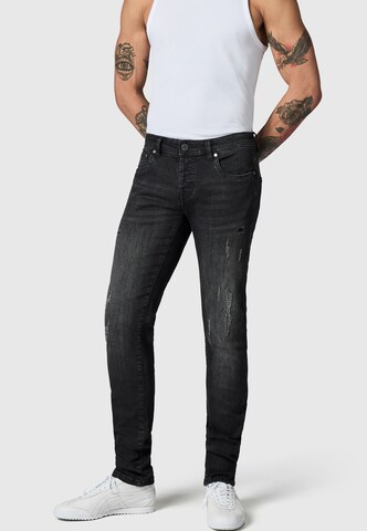 Peak Time Slimfit Jeans 'München' in Grijs: voorkant