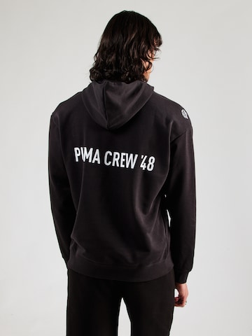 PUMA Спортивный свитшот в Черный: спереди