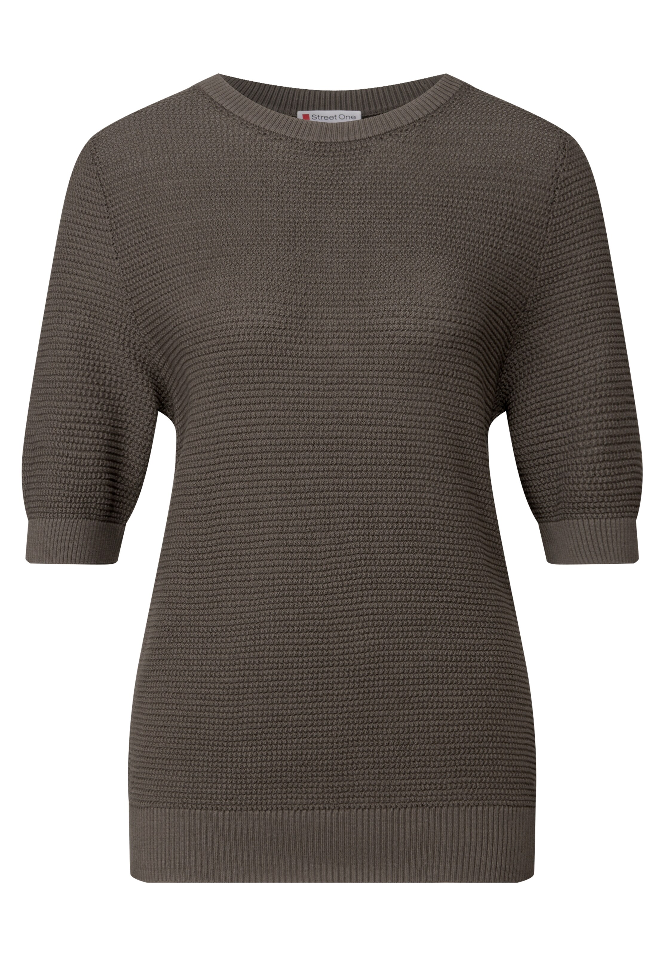 STREET ONE Pullover in braun, Produktansicht