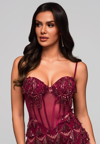 Ombre Evening dress in Red