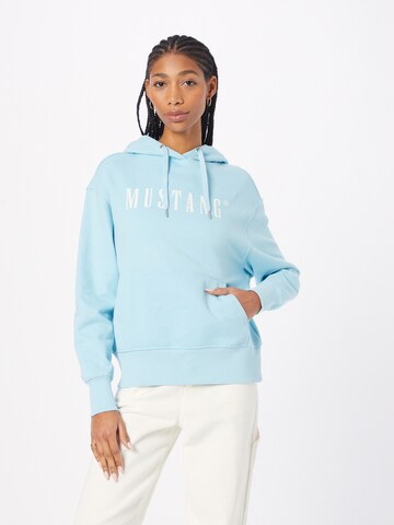 MUSTANG Sweatshirt 'Bianca' in Blue: front