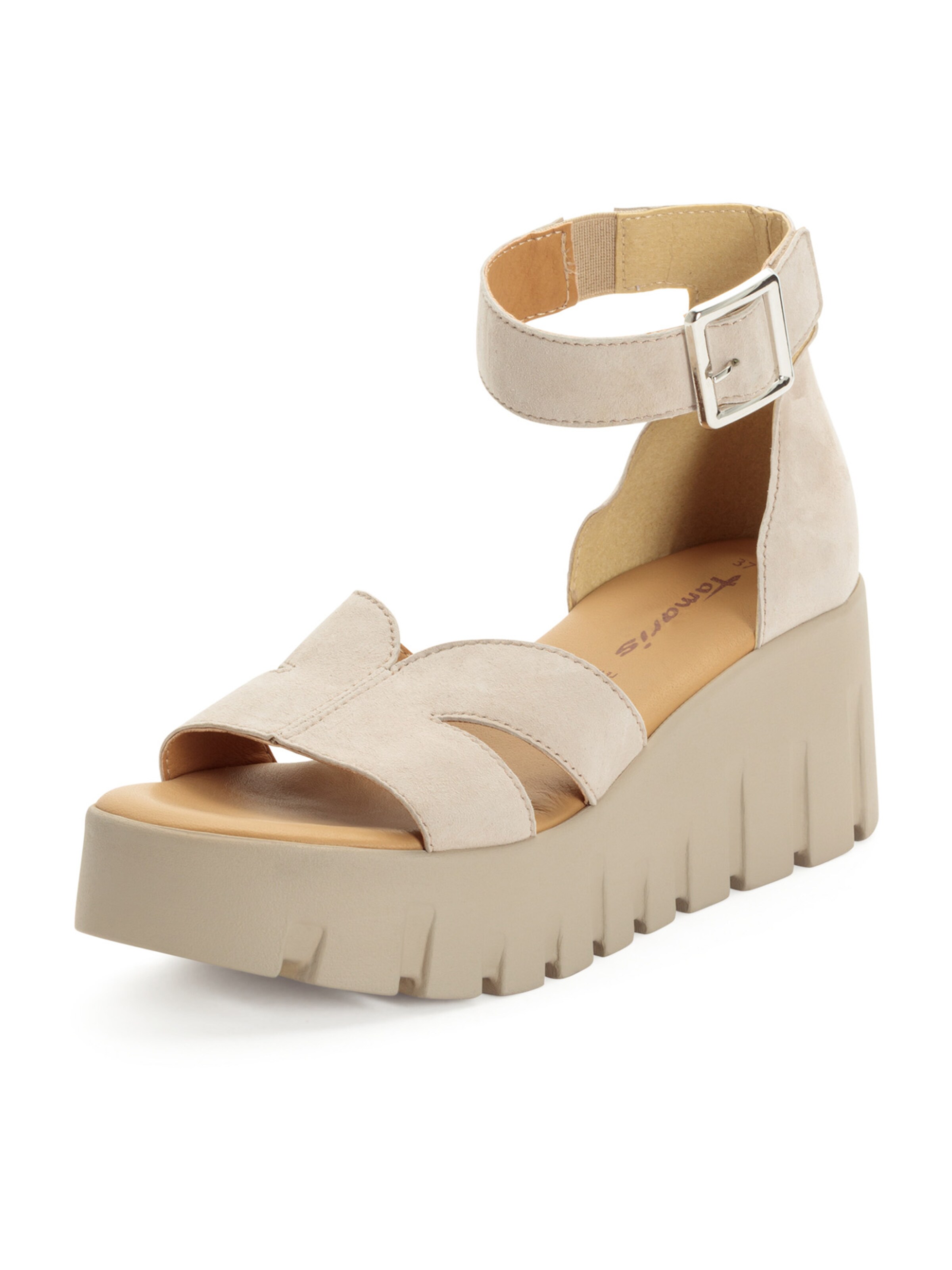 Tamaris Pántos szandál - szürke: elől