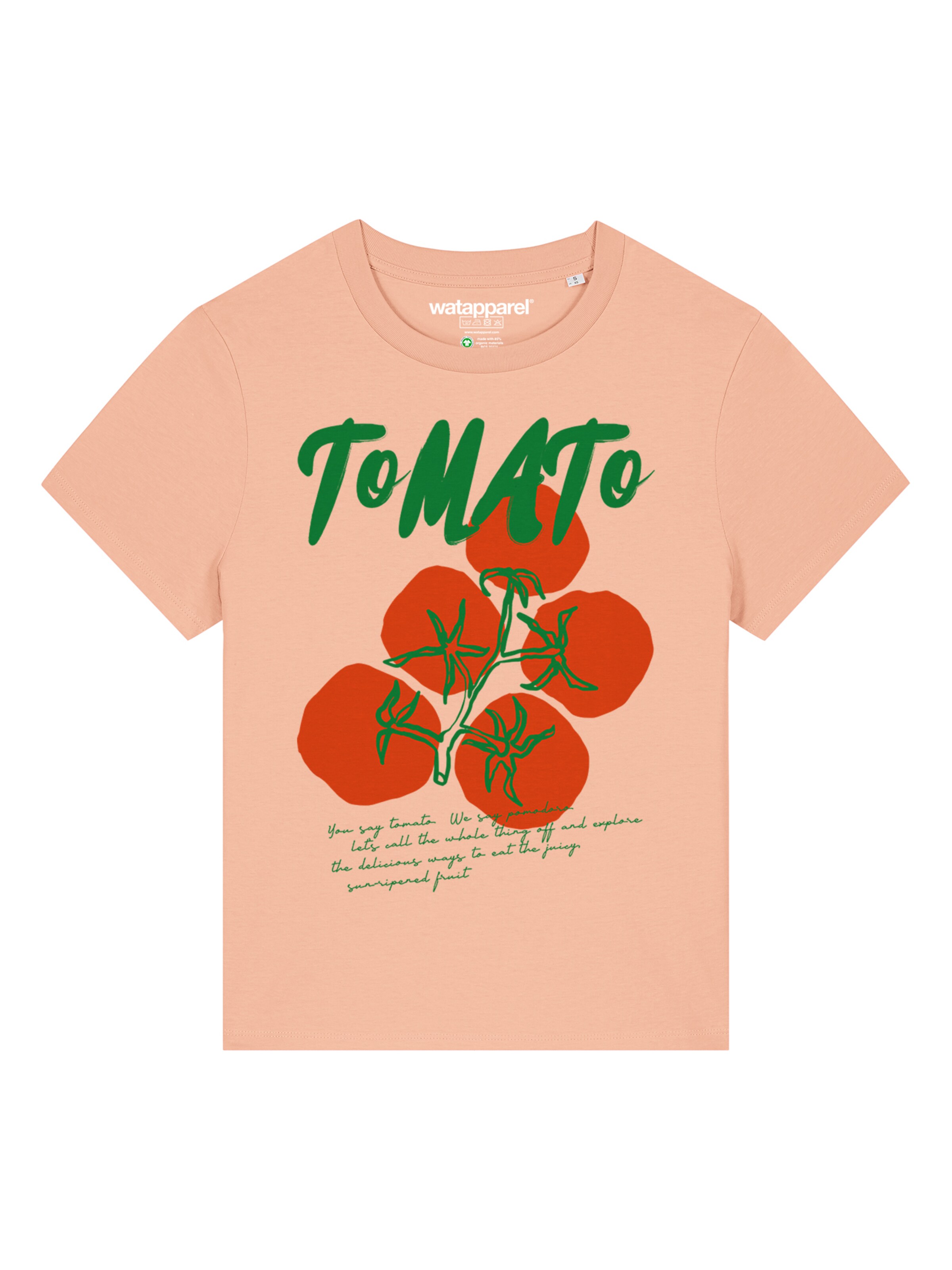 Watapparel Shirt 'Tomato' in Orange: front