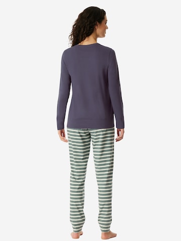 SCHIESSER Pyjama 'Casual Essentials' in Blau