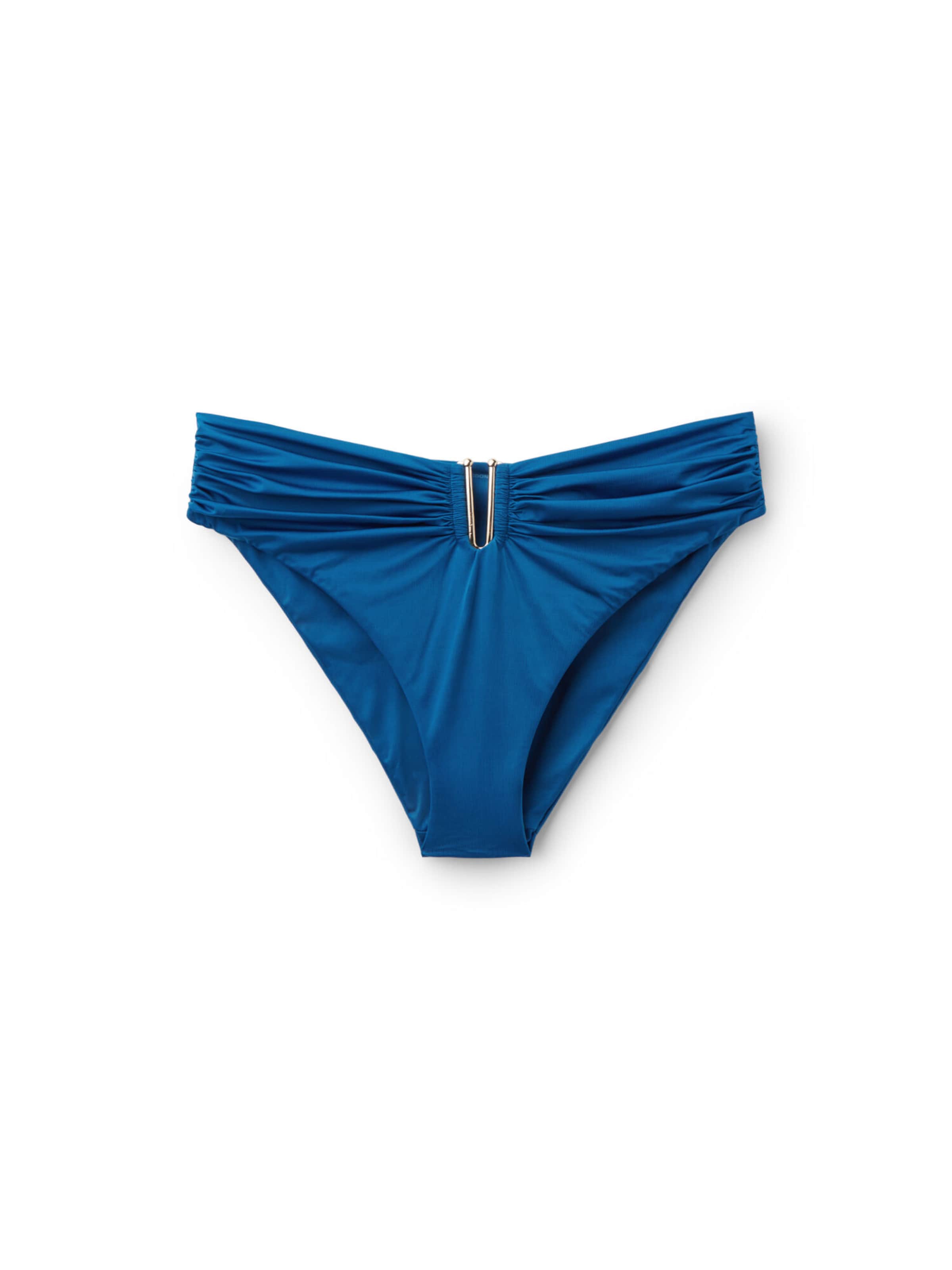 CALZEDONIA Bikinihose 'Shiny Satin' in Blau: Vorderseite