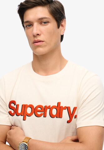 Superdry Tričko 'Classic' – béžová